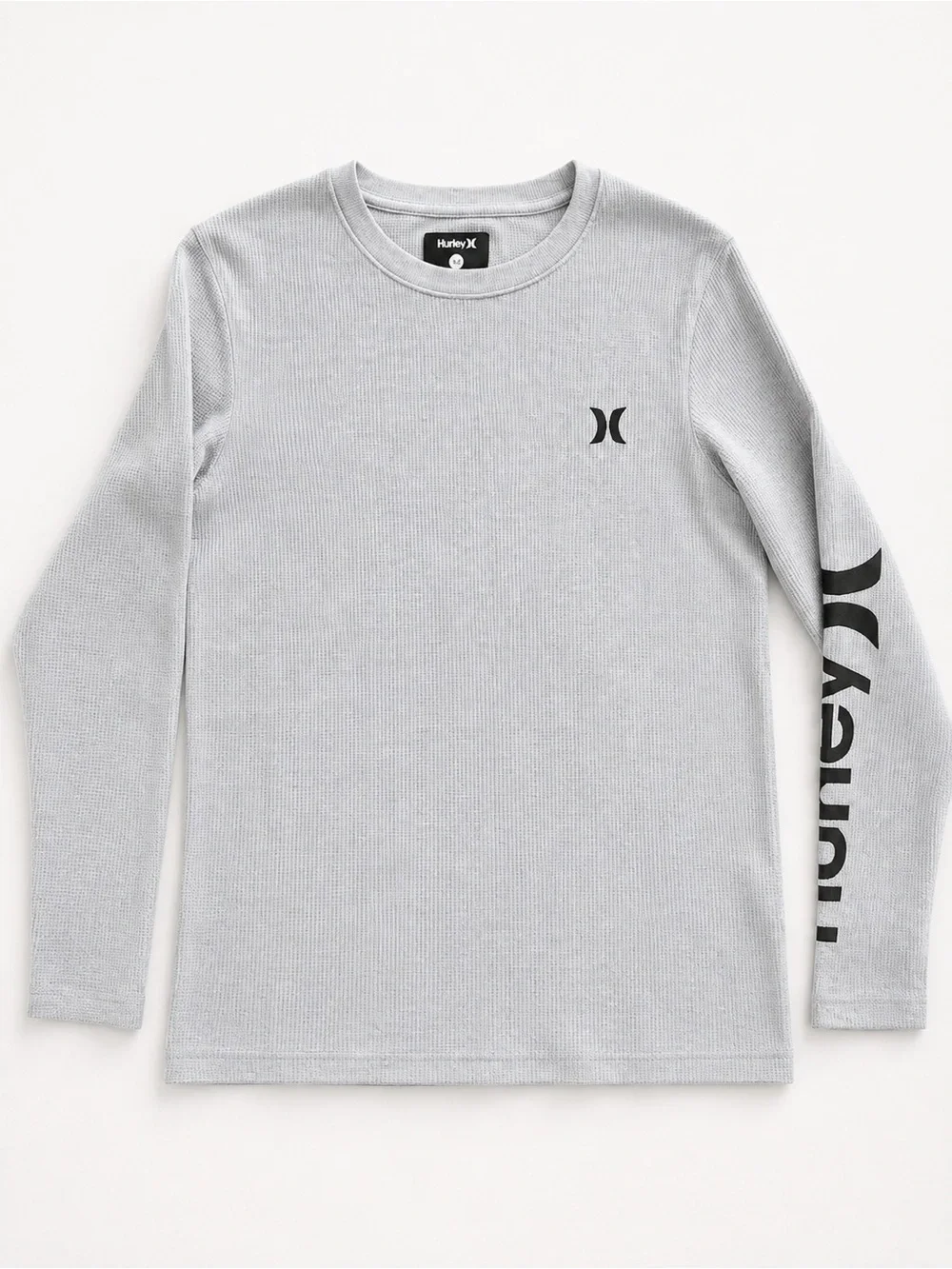 Hurley Light Gray Thermal Top with Blue Shorts
